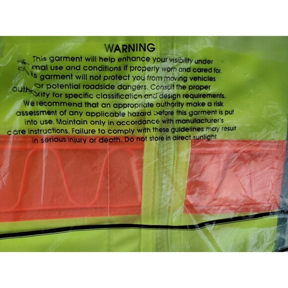 ML Kishigo 1197 5-Pocket High Visibility Safety Vest Size MEDIUM - NEW - Picture 7 of 7